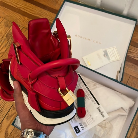 Buscemi High Top Luxury Sneaker . Made In Italy . Good Condition. MENS 9 US - Picture 4 of 5